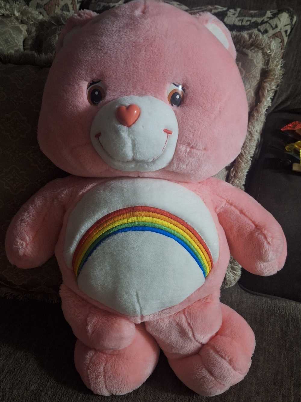 Care BearsPlush Pink Rainbow Bear Stuffed Toy.25 Inches